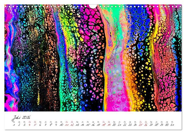 Produktbild: Abstrakte Regenbogen (Wandkalender 2026 DIN A3 quer), CALVENDO Monatskalender