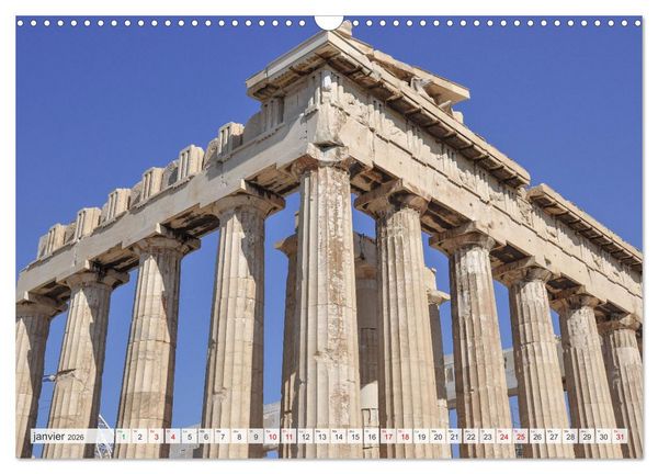 Produktbild: Gr&egrave;ce antique et Architecture (Calendrier mural 2026 DIN A3 vertical), CALVENDO calendrier mensuel