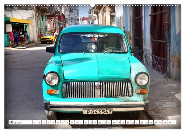 Produktbild: FORD CONSUL - Ein britischer Klassiker in Kuba (hochwertiger Premium Wandkalender 2026 DIN A2 quer), Kunstdruck in Hochglanz