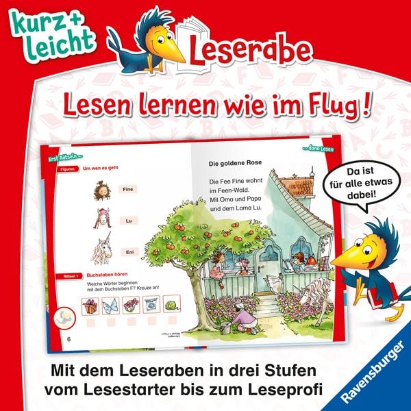 Produktbild: Leserabe 1. Lesestufe Kurz und leicht - Magische Fl&uuml;gel f&uuml;r Fee Fine