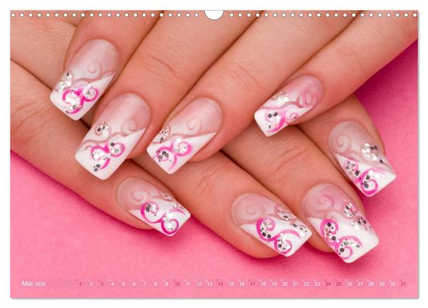 Produktbild: Verg&auml;ngliche Kunst - Nailart Episode 2 (Wandkalender 2026 DIN A3 quer), CALVENDO Monatskalender