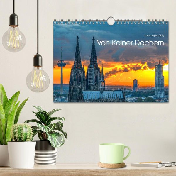 Produktbild: Von K&ouml;lner D&auml;chern (Wandkalender 2026 DIN A4 quer), CALVENDO Monatskalender