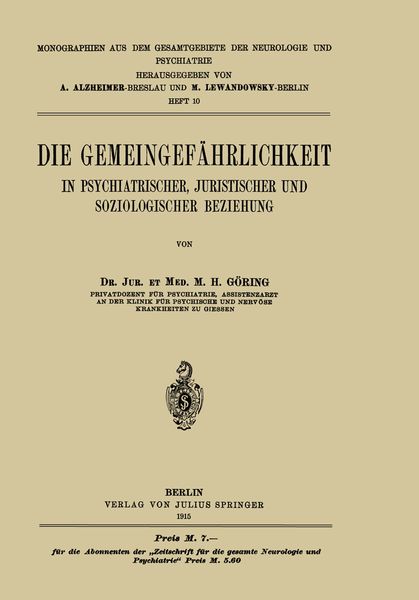 Produktbild: Die Gemeingef&auml;hrlichkeit