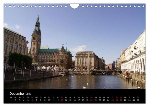 Produktbild: Hansestadt Hamburg (Wandkalender 2026 DIN A4 quer), CALVENDO Monatskalender