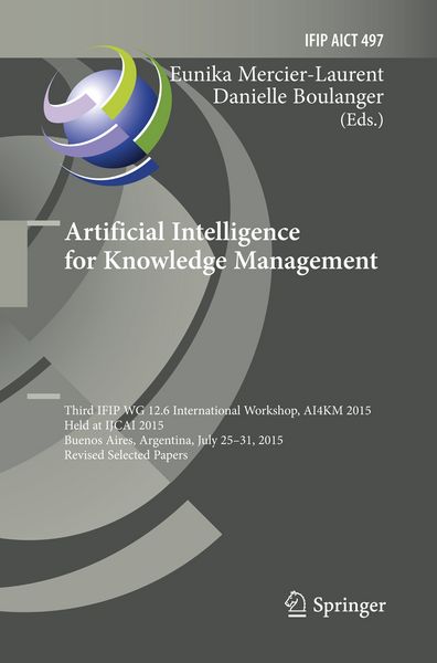 Produktbild: Artificial Intelligence for Knowledge Management