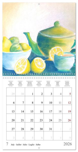 Produktbild: Oasis of calm - Finding silence in painted still life (Wall Calendar 2026 12 &times; 12 Inch) CALVENDO 12 Month Wall Calendar