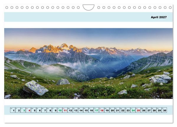 Produktbild: Alpen - Panorama - Mehr Aussicht geht nicht (Wandkalender 2027 DIN A4 quer), CALVENDO Monatskalender