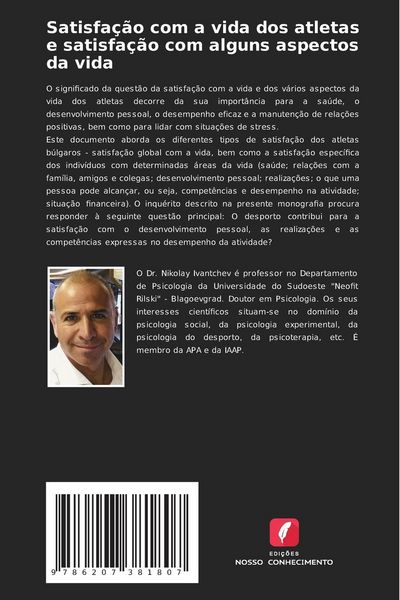 Produktbild: Satisfa&ccedil;&atilde;o com a vida dos atletas e satisfa&ccedil;&atilde;o com alguns aspectos da vida