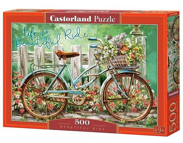 Produktbild: Castorland 500 Piece Jigsaw Puzzle, Beautiful Ride, Bicycle, Art Puzzle, Adult Puzzles, Castorland B-52998