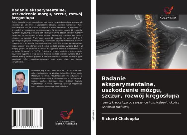Produktbild: Badanie eksperymentalne, uszkodzenie m&oacute;zgu, szczur, rozw&oacute;j kr&iquest;gos&iquest;upa