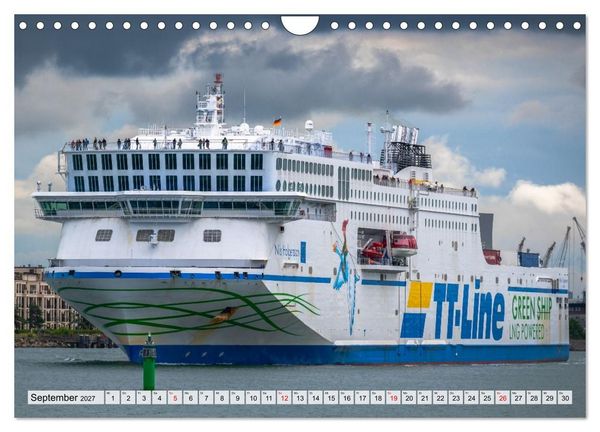 Produktbild: Ostsee Ahoi - Gro&szlig;e Schiffe, kleine Boote (Wandkalender 2027 DIN A4 quer), CALVENDO Monatskalender