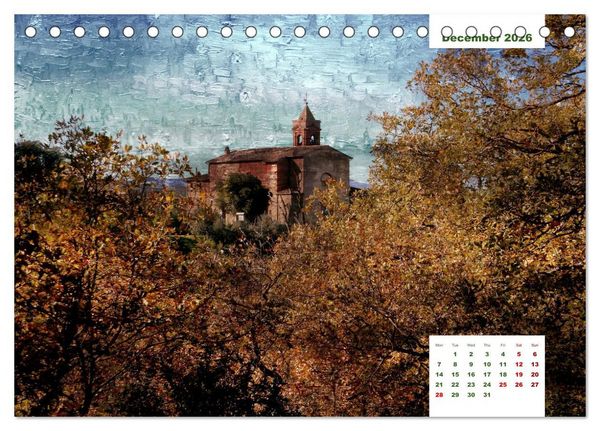 Produktbild: Umbrian Countryside (Desk Calendar 2026 DIN A5 landscape), CALVENDO 12 Month DeskCalendar