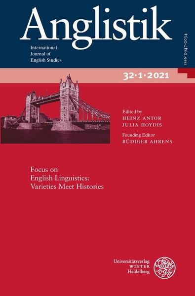 Anglistik. International Journal of English Studies. Volume 32:1 (2021), Taschenbuch von , Universitätsverlag WINTER, 9783825393335