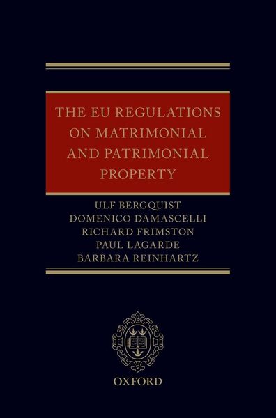 Produktbild: Eu Regulations on Matrimonial and Patrimonial Property