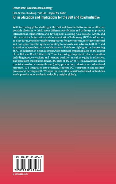 Produktbild: ICT in Education and Implications for the Belt and Road Initiative