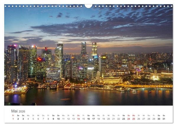 Produktbild: Singapur (Wandkalender 2026 DIN A3 quer), CALVENDO Monatskalender