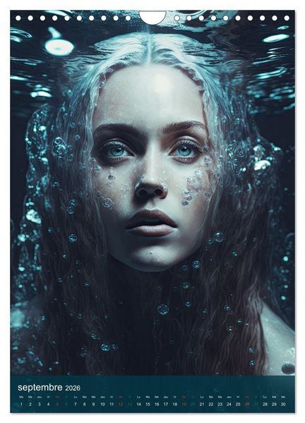Produktbild: Femmes Aquatiques (Calendrier mural 2026 DIN A4 horizontal), CALVENDO calendrier mensuel