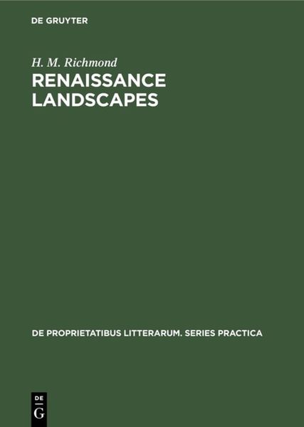 Produktbild: Renaissance landscapes