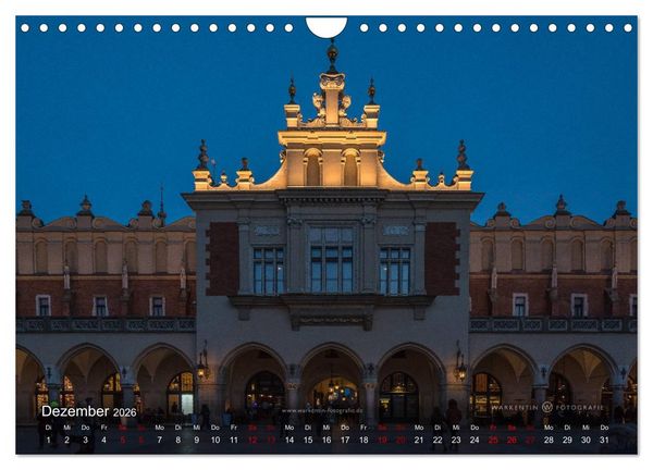 Produktbild: Krakau live (Wandkalender 2026 DIN A4 quer), CALVENDO Monatskalender