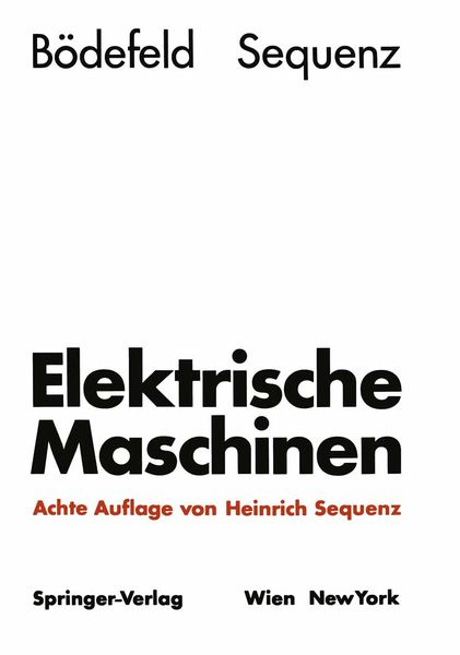 Produktbild: Elektrische Maschinen