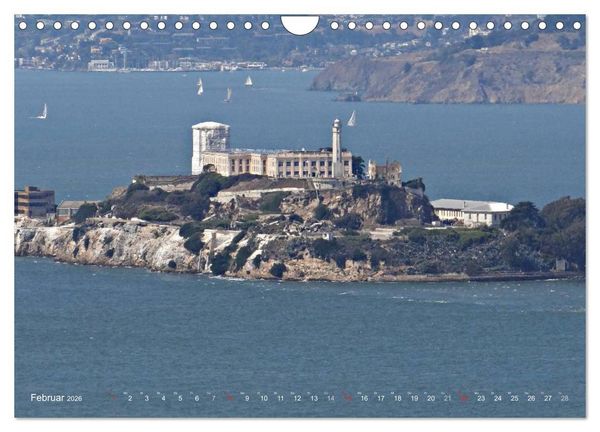 Produktbild: San Francisco Westk&uuml;ste USA (Wandkalender 2026 DIN A4 quer), CALVENDO Monatskalender