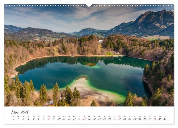 Produktbild: Oberallg&auml;uer Landschaft (hochwertiger Premium Wandkalender 2026 DIN A2 quer), Kunstdruck in Hochglanz