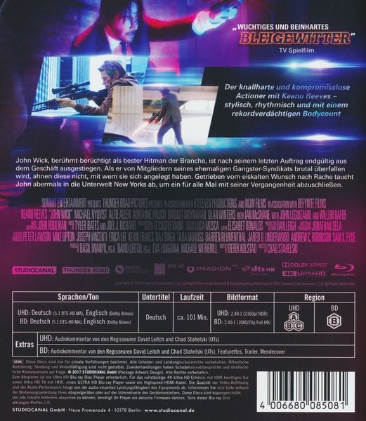 Produktbild: John Wick (4K Ultra-HD) (+ Blu-ray)