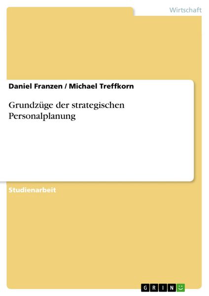 Produktbild: Grundz&uuml;ge der strategischen Personalplanung