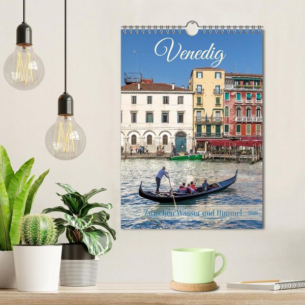 Produktbild: Venedig - Zwischen Wasser und Himmel (Wandkalender 2026 DIN A4 hoch), CALVENDO Monatskalender
