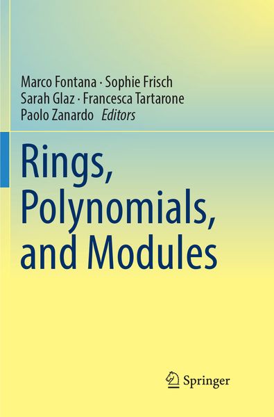 Produktbild: Rings, Polynomials, and Modules