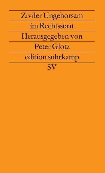 Produktbild: Ziviler Ungehorsam im Rechtsstaat