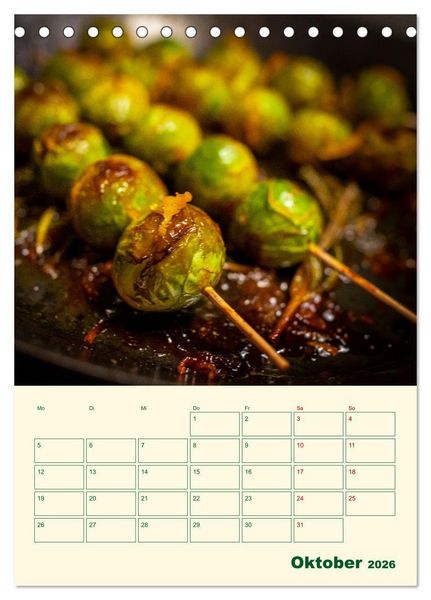 Produktbild: Vegetarische Vier Jahreszeiten (Tischkalender 2026 DIN A5 hoch), CALVENDO Monatskalender