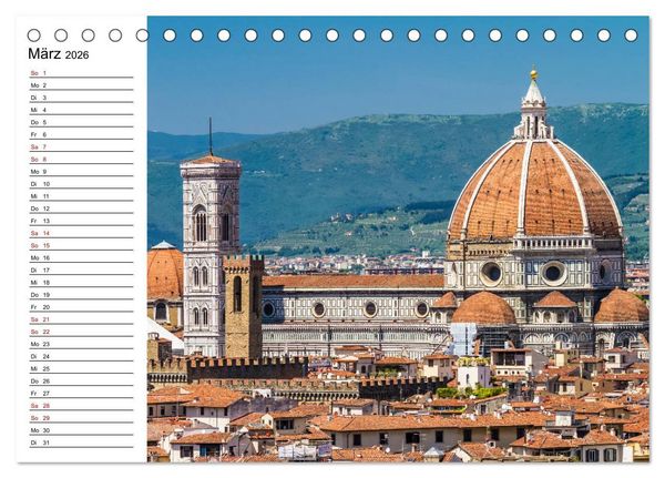 Produktbild: Impressionen aus FLORENZ (Tischkalender 2026 DIN A5 quer), CALVENDO Monatskalender