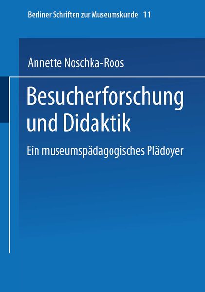 Produktbild: Besucherforschung und Didaktik