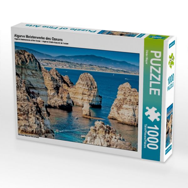 Produktbild: CALVENDO Puzzle Algarve Meisterwerke des Ozeans | 1000 Teile Lege-Gr&ouml;&szlig;e 64x48cm Foto-Puzzle f&uuml;r gl&uuml;ckliche Stunden