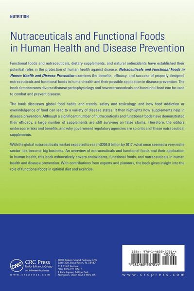 Produktbild: Nutraceuticals and Functional Foods in Human Health and Disease Prevention