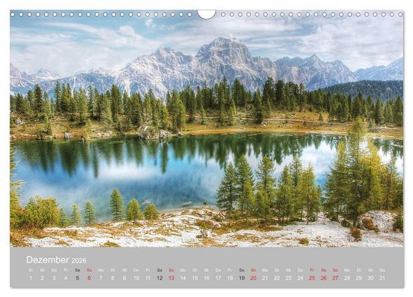 Produktbild: Giganten der Dolomiten - Die Dreitausender (Wandkalender 2026 DIN A3 quer), CALVENDO Monatskalender