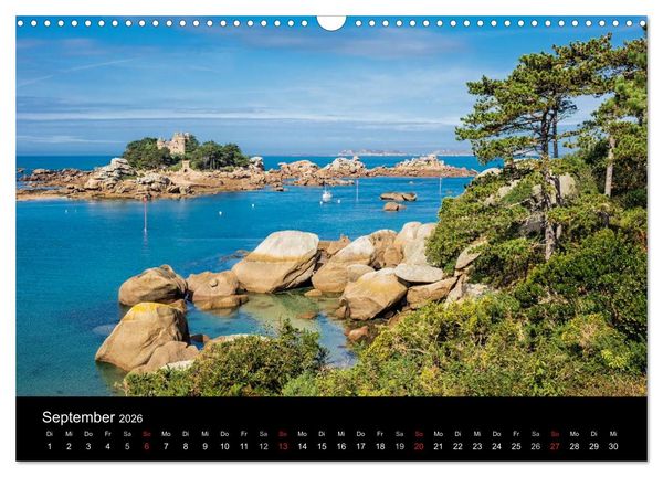 Produktbild: Unterwegs in der Bretagne (Wandkalender 2026 DIN A3 quer), CALVENDO Monatskalender