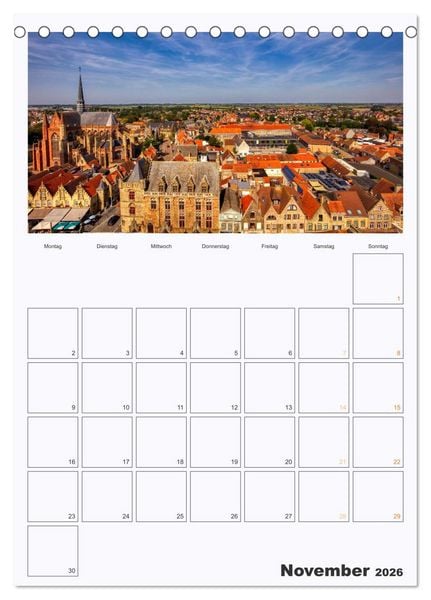 Produktbild: Flandern - Grafschaft in Belgien (Tischkalender 2026 DIN A5 hoch), CALVENDO Monatskalender