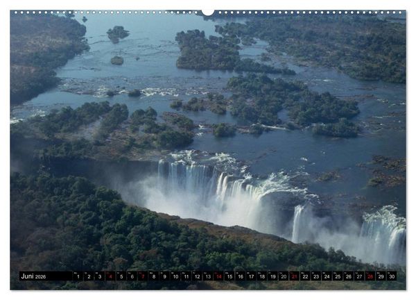 Produktbild: Victoria Wasserf&auml;lle, Mosi-oa-Tunya der "Donnernde Rauch" (Wandkalender 2026 DIN A2 quer), CALVENDO Monatskalender