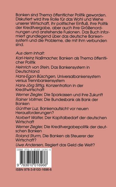 Produktbild: Banken in Deutschland