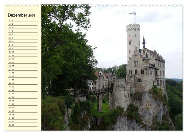 Produktbild: Sehenswertes in Baden-W&uuml;rttemberg erleben (Wandkalender 2026 DIN A2 quer), CALVENDO Monatskalender