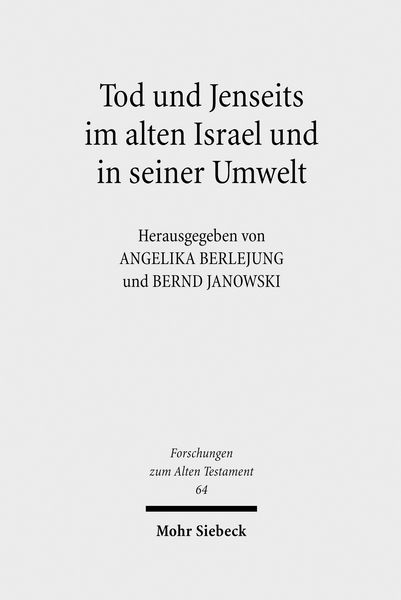 Produktbild: Tod und Jenseits im alten Israel und in seiner Umwelt