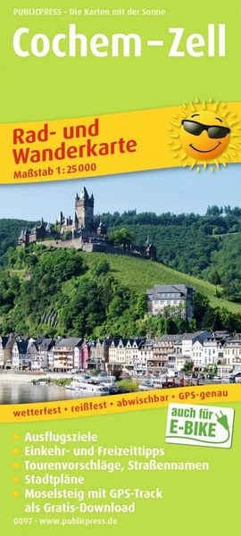 Produktbild: Publicpress Rad- und Wanderkarte Cochem, Zell 1:25.000
