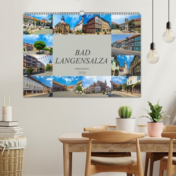 Produktbild: Bad Langensalza Impressionen (Wandkalender 2026 DIN A2 quer), CALVENDO Monatskalender