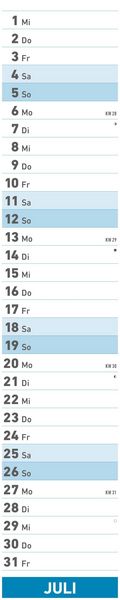 Superplaner 2026 - Streifenkalender 17x85 cm - mit Ringbindung - viel Platz für Notizen - Langplaner - Wandkalender - Küchenkalender - Alpha Edition