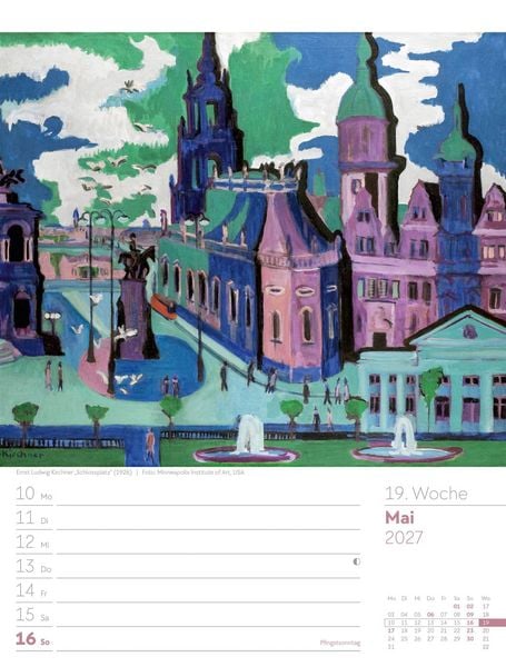 Produktbild: Kunstwelt Wochenplaner Kalender 2027 | Impressionismus und Klassische Moderne