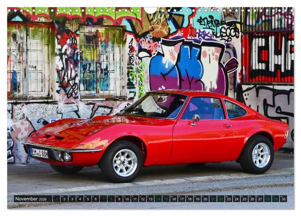 Produktbild: Opel GT 1900 AL Eine deutsche Sportwagenlegende (Wandkalender 2026 DIN A3 quer), CALVENDO Monatskalender