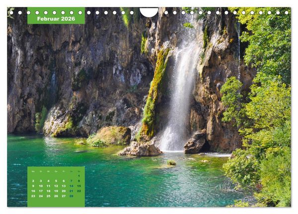 Produktbild: Erlebe mit mir die Wasserwelt der Plitvicer Seen (Wandkalender 2026 DIN A4 quer), CALVENDO Monatskalender