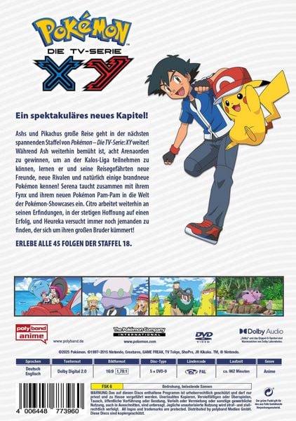 Produktbild: Pok&eacute;mon - Die TV-Serie: XY - Staffel 18 [5 DVDs]